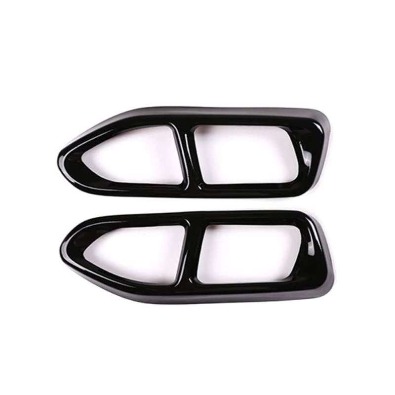 Autoauspuffende Glänzend Schwarzer Edelstahl Auto Auspuffrohr Abdeckung Trim Für BMW 7er G11 G12 730 740 750li 2016 2017 2018 Auspuff Endrohr (Color : M Sport Model) von SKINFORD