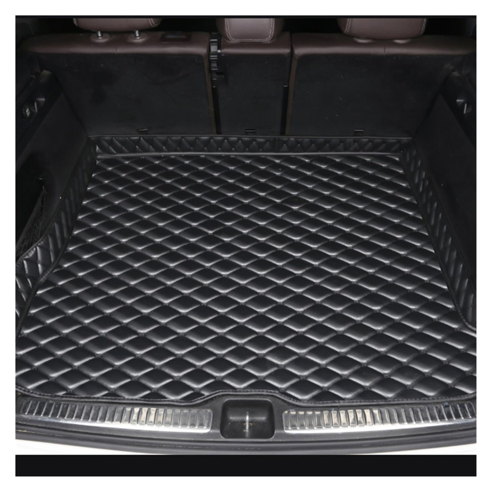 Kofferraum Schutzmatte Maßgeschneiderte Kofferraummatten Für Mercedes Für C-Klasse Für W205 2015–2022 Autozubehör Innendetails Fußmatten Kofferraum (Farbe : Alles schwarz) von SKINII