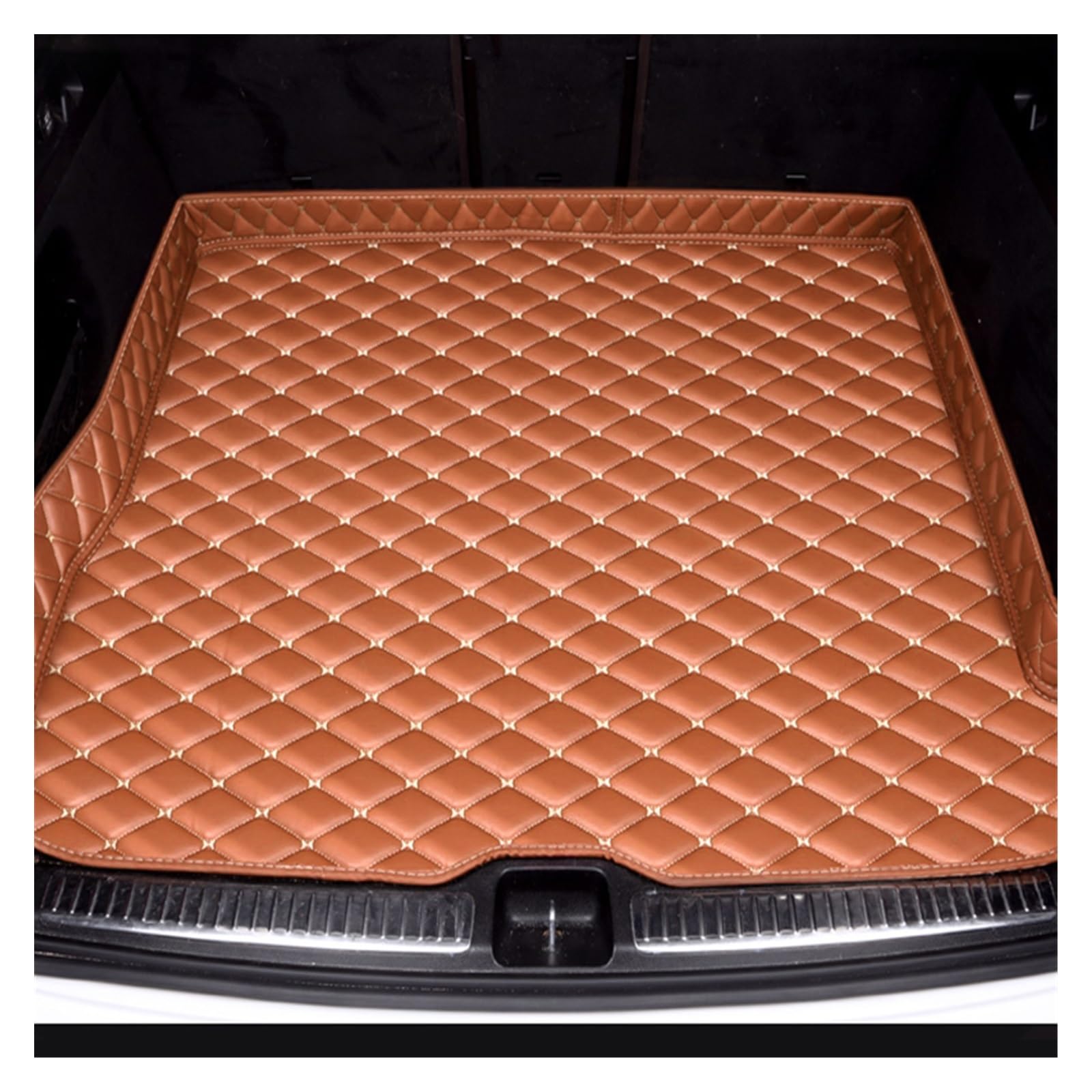 Kofferraum Schutzmatte Maßgeschneiderte Kofferraummatten Für Mercedes Für C-Klasse Für W205 2015–2022 Autozubehör Innendetails Fußmatten Kofferraum (Farbe : Braun) von SKINII