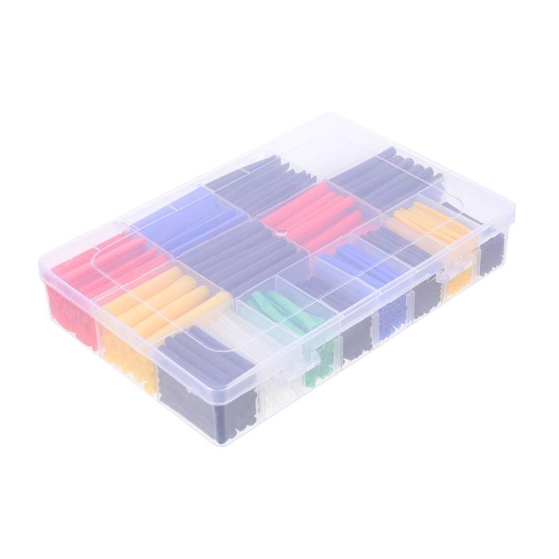 SKISUNO Kabelschutzrohr 580pcs Schrumpfschlauch Set Farbiges Heat Shrink Tubing Kabelschutz Sortiment Für Elektronik Und Kabelreparatur Schutzschläuche Verschiedenen Größen Und Farben von SKISUNO