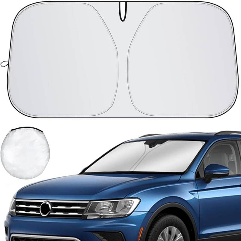 Sonnenschutz Auto Frontscheibe für Mercedes-Benz C 180 C 200 C 220 C 250 C 300 C 43 AMG C 63 AMG, Sonnenblende Vorne Windschutzscheibe für Sommer UV Hitzeschutz Plane Faltbar von SKNFFF