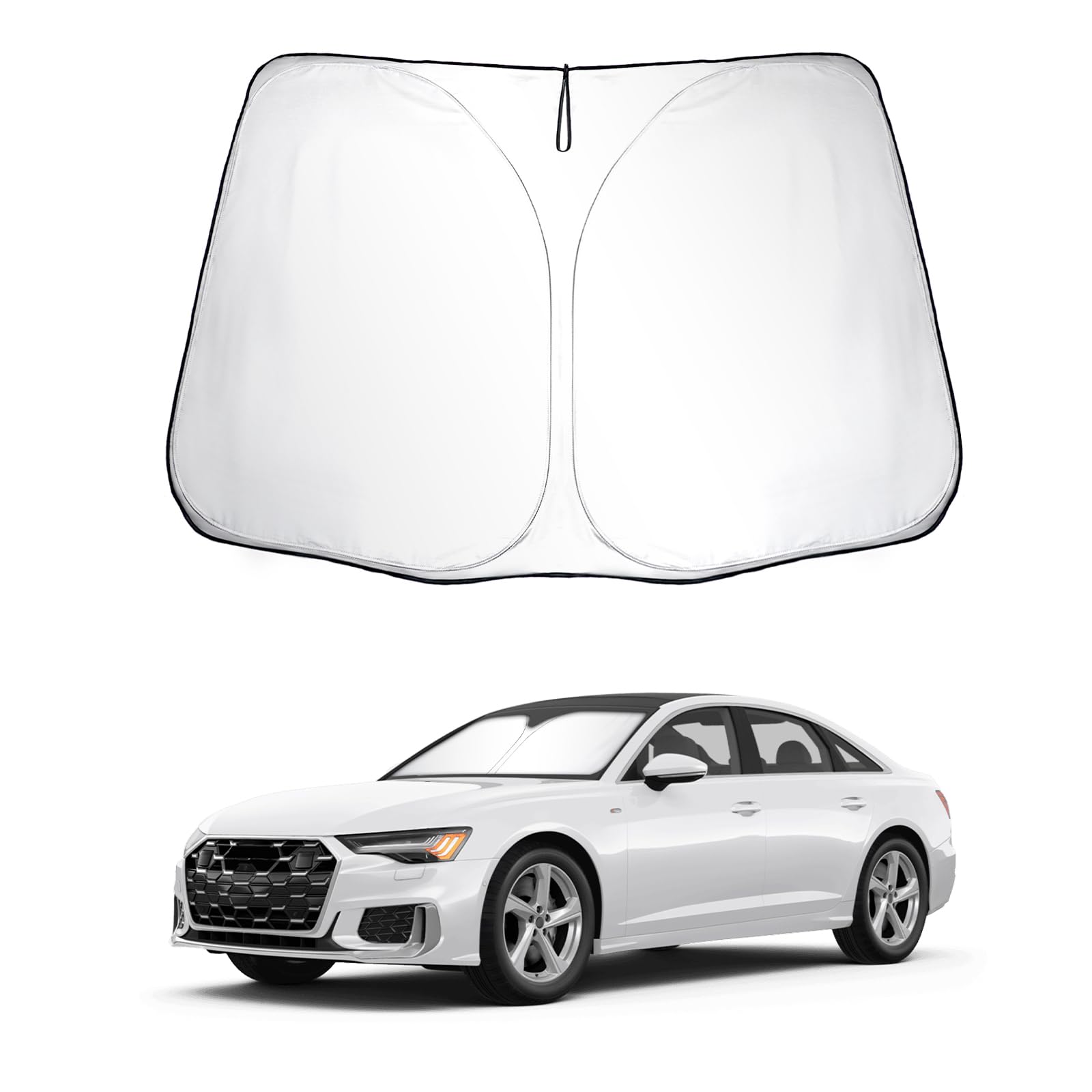 SKTU Sonnenschutz Frontscheiben kompatibel mit Audi A6 C8 A7 2019-2024 Innen Faltbar Frontscheibenabdeckung mit UV Schutz SKTU Sonnenschutz Frontscheiben kompatibel mit Audi A6 C8 A7 2019-2024 Innen Faltbar Frontscheibenabdeckung mit UV Schutz von SKTU