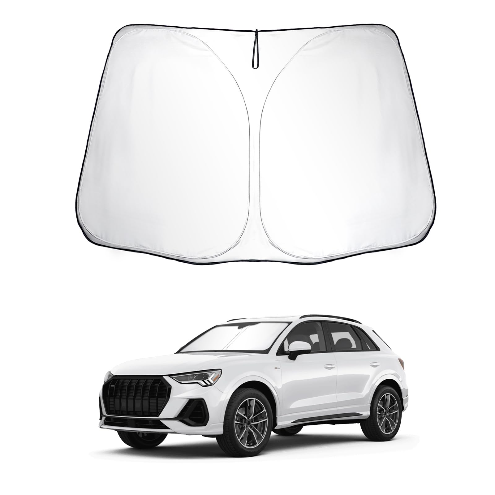 SKTU Sonnenschutz Frontscheiben kompatibel mit Audi Q3 F3 8U 2013-2024 Innen Faltbar Frontscheibenabdeckung mit UV Schutz SKTU Sonnenschutz Frontscheiben kompatibel mit Audi Q3 F3 8U 2013-2024 Innen Faltbar Frontscheibenabdeckung mit UV Schutz von SKTU