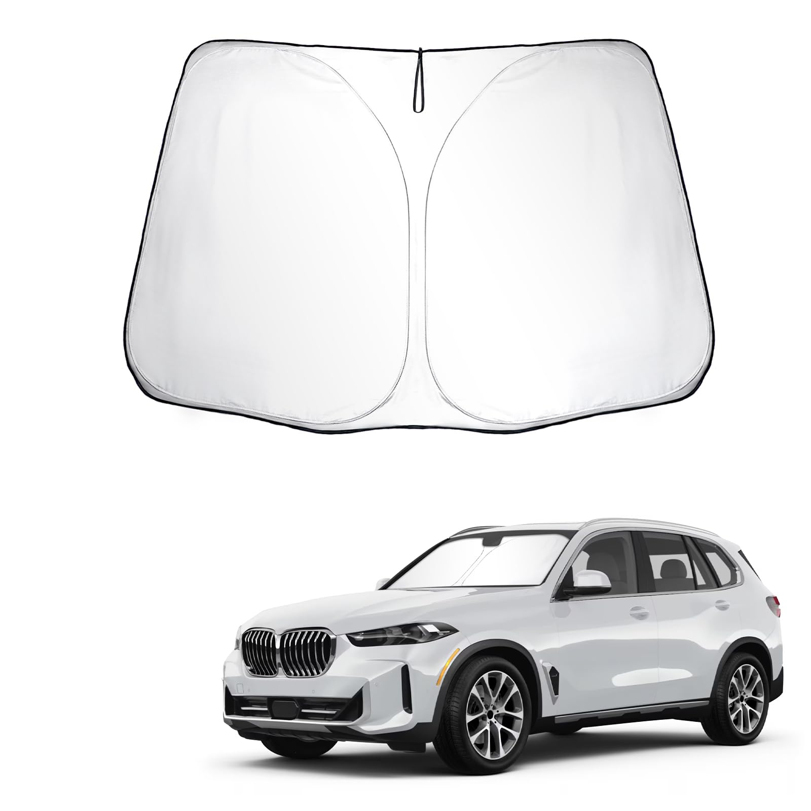 SKTU Sonnenschutz Frontscheiben kompatibel mit BMW X5 F15 G05 X6 F16 G06 X7 G07 Innen Faltbar Frontscheibenabdeckung mit UV Schutz SKTU Sonnenschutz Frontscheiben kompatibel mit BMW X5 F15 G05 X6 F16 G06 X7 G07 Innen Faltbar Frontscheibenabdeckung mit UV Schutz von SKTU