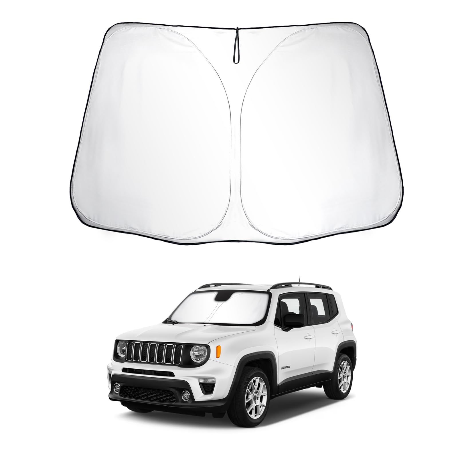 SKTU Sonnenschutz Frontscheiben kompatibel mit Jeep Renegade BU 2015-2024 Innen Faltbar Frontscheibenabdeckung mit UV Schutz SKTU Sonnenschutz Frontscheiben kompatibel mit Jeep Renegade BU 2015-2024 Innen Faltbar Frontscheibenabdeckung mit UV Schutz von SKTU