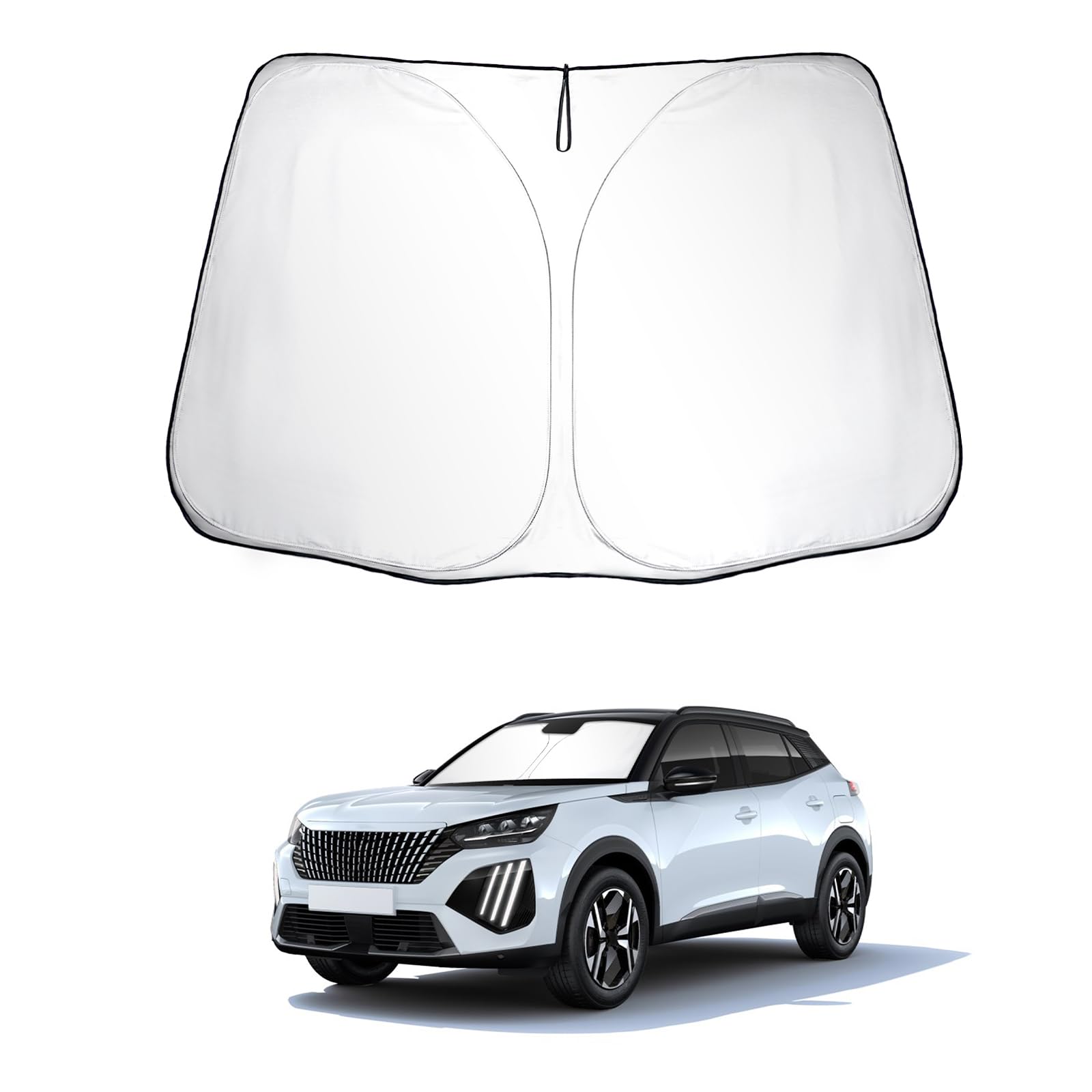SKTU Sonnenschutz Frontscheiben kompatibel mit Peugeot 2008 e-2008 P24 2020-2024 Innen Faltbar Frontscheibenabdeckung mit UV Schutz SKTU Sonnenschutz Frontscheiben kompatibel mit Peugeot 2008 e-2008 P24 2020-2024 Innen Faltbar Frontscheibenabdeckung mit UV Schutz von SKTU