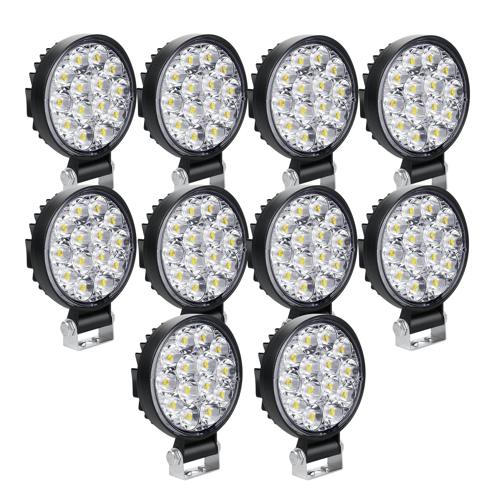 SKYWORLD 12V led strahler kfz, 10pcs 3.2 Zoll 42W Round Mini Spot scheinwerfer auto offroad nebelscheinwerfer für SUV ATV Traktor LKW 4x4, 6000K Weiß, led arbeitsscheinwerfer, led arbeitslicht SKYWORLD 12V led strahler kfz, 10pcs 3.2 Zoll 42W Round Mini Spot scheinwerfer auto offroad nebelscheinwerfer für SUV ATV Traktor LKW 4x4, 6000K Weiß, led arbeitsscheinwerfer, led arbeitslicht von SKYWORLD