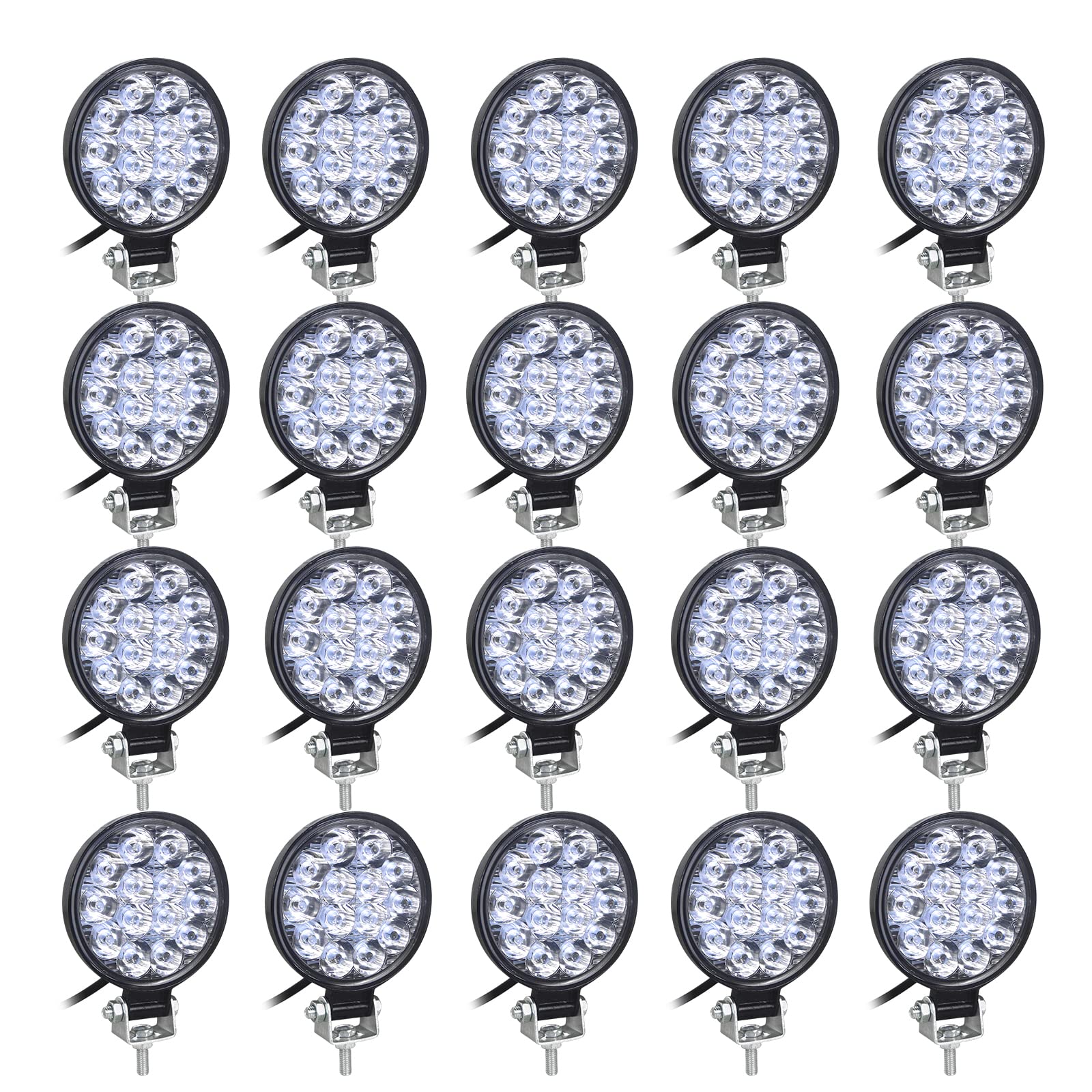 SKYWORLD 12V led strahler kfz, 20pcs 3.2 Zoll 42W Round Mini Spot scheinwerfer auto offroad nebelscheinwerfer für SUV ATV Traktor LKW 4x4, 6000K Weiß, led arbeitsscheinwerfer, led arbeitslicht SKYWORLD 12V led strahler kfz, 20pcs 3.2 Zoll 42W Round Mini Spot scheinwerfer auto offroad nebelscheinwerfer für SUV ATV Traktor LKW 4x4, 6000K Weiß, led arbeitsscheinwerfer, led arbeitslicht von SKYWORLD