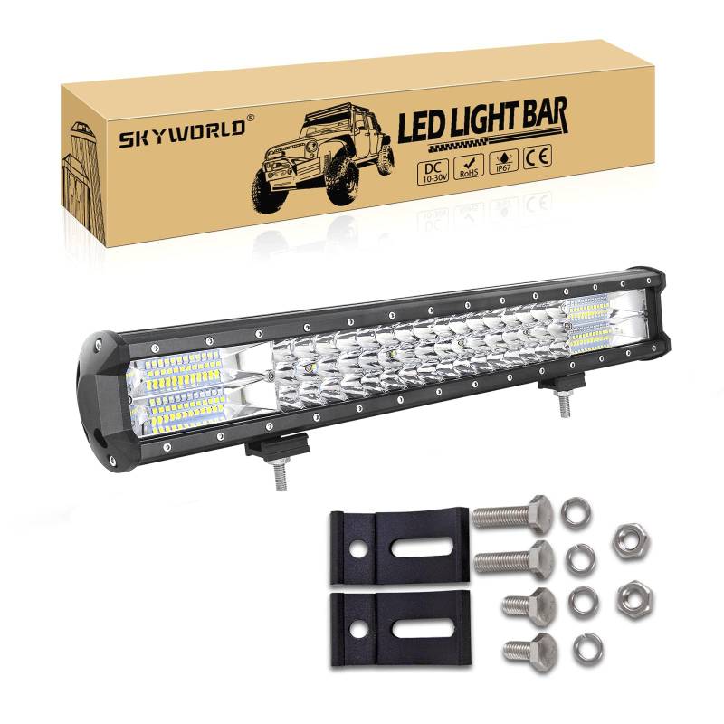 SKYWORLD 288W LED Nebelscheinwerfer, Spot Flutlicht, IP67 Wasserdicht, für Bagger, Traktoren, Schlepper, Gabelstapler, ATV, LKW, Offroad 4x4 von SKYWORLD