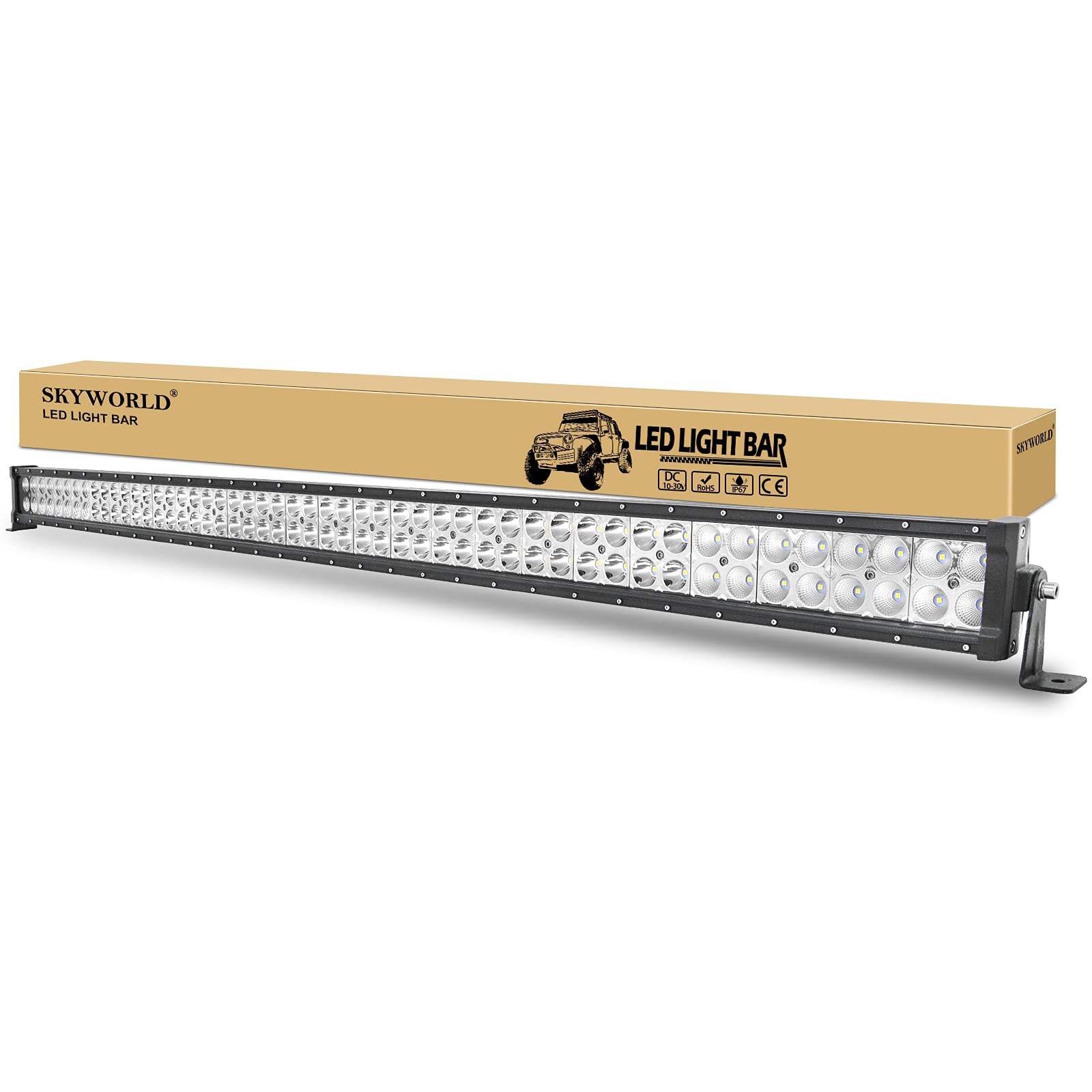 SKYWORLD 300W LED Lichtleiste 52 Zoll 132 cm Gerade Scheinwerfer LED bar Offroad Arbeitsleuchte Zusatzscheinwerfer Flood Spot Scheinwerfer Für Trecker KFZ Bagger SUV UTV ATV 12V 24V SKYWORLD 300W LED Lichtleiste 52 Zoll 132 cm Gerade Scheinwerfer LED bar Offroad Arbeitsleuchte Zusatzscheinwerfer Flood Spot Scheinwerfer Für Trecker KFZ Bagger SUV UTV ATV 12V 24V von SKYWORLD