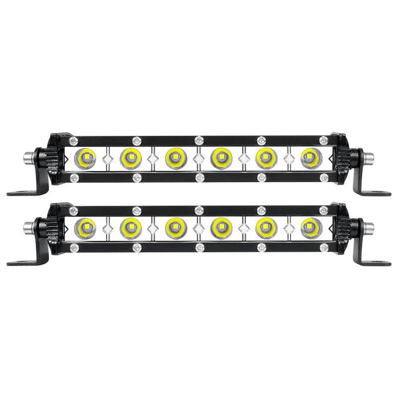 SKYWORLD 30W LED Nebelscheinwerfer 2 Stück, 6000K Weiß, IP67 Wasserdicht, Spot LED Licht Bar, für Bagger, Schlepper, Gabelstapler, ATV, LKW, Offroad 4x4 von SKYWORLD