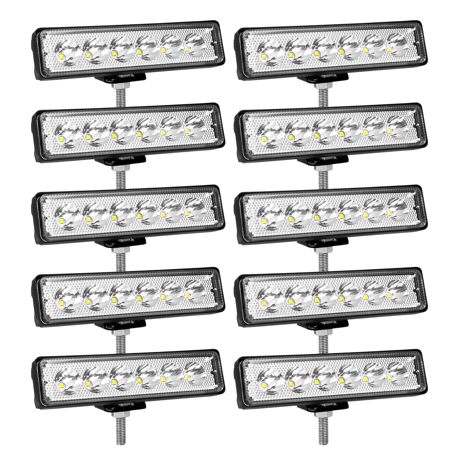 SKYWORLD 6 Zoll 15 cm LED Arbeitsscheinwerfer 18W Scheinwerfer Mini Zusatzscheinwerfer LED Offroad Spotlights für Arbeitsleuchte SUV ATV Car Truck Trolley 10 Stück SKYWORLD 6 Zoll 15 cm LED Arbeitsscheinwerfer 18W Scheinwerfer Mini Zusatzscheinwerfer LED Offroad Spotlights für Arbeitsleuchte SUV ATV Car Truck Trolley 10 Stück von SKYWORLD
