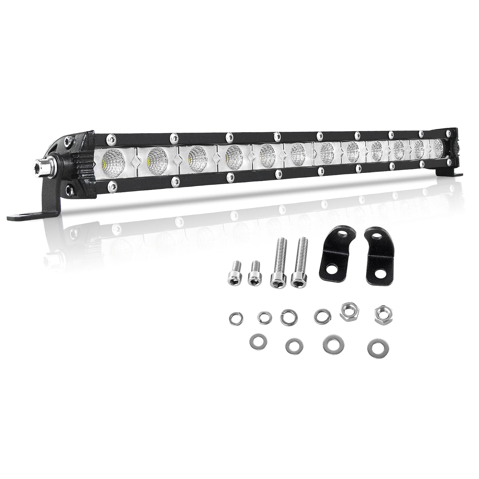 SKYWORLD 13 Zoll 12V 60W LED Überschwemmungsstrahler, 6000K Weißlicht, IP67 Wasserdicht, Offroad Zusatzscheinwerfer für Bagger, Traktoren, Schlepper, Gabelstapler, ATV, LKW, 4x4, 1 Stück SKYWORLD 13 Zoll 12V 60W LED Überschwemmungsstrahler, 6000K Weißlicht, IP67 Wasserdicht, Offroad Zusatzscheinwerfer für Bagger, Traktoren, Schlepper, Gabelstapler, ATV, LKW, 4x4, 1 Stück von SKYWORLD