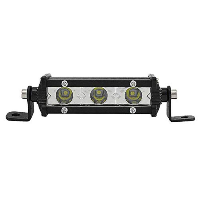 SKYWORLD Einreihige LED-Lichtleiste 4 Zoll 15 W Low Profile Ultradünner, dünner Mini-Scheinwerfer am Grill Vorne Hinten Stoßstange Rückfahrleuchte für LKW ATV UTV SUV 4X4 4WD Trailer von SKYWORLD