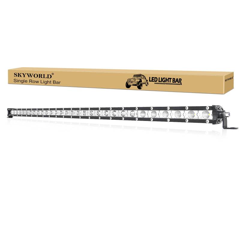 SKYWORLD 32 Zoll 80CM 150W Led Arbeitsscheinwerfer Bar 12V 24V Zusatzscheinwerfer Led Bar Offroad Scheinwerfer Wasserdicht Rückfahrscheinwerfer für 4x4 Auto Offroad SUV UTV ATV Traktor von SKYWORLD