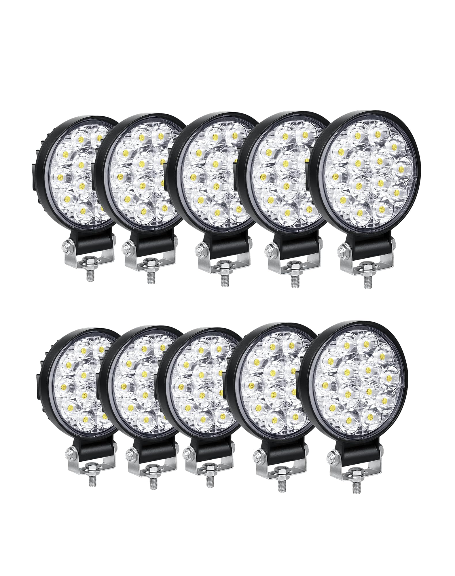 SKYWORLD LED Nebelscheinwerfer,42W Arbeitsscheinwerfer 12V 10 Stücke,Wasserdicht IP67 Offroad LED Scheinwerfer Rückfahrscheinwerfer für Bagger Traktoren Schlepper Gabelstapler ATV Lkw offroad 4x4 SKYWORLD LED Nebelscheinwerfer,42W Arbeitsscheinwerfer 12V 10 Stücke,Wasserdicht IP67 Offroad LED Scheinwerfer Rückfahrscheinwerfer für Bagger Traktoren Schlepper Gabelstapler ATV Lkw offroad 4x4 von SKYWORLD