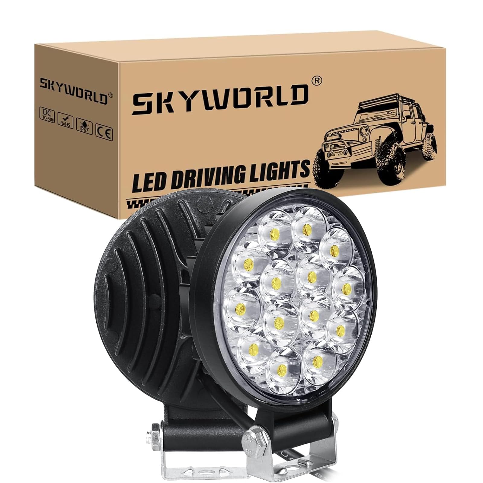 SKYWORLD Led Strahler 12V kfz,42W Arbeitsscheinwerfer 12V 2 Stücke,Wasserdicht IP67 Offroad LED Scheinwerfer Rückfahrscheinwerfer für Bagger Traktoren Schlepper Gabelstapler ATV LKW Offroad 4x4 SKYWORLD Led Strahler 12V kfz,42W Arbeitsscheinwerfer 12V 2 Stücke,Wasserdicht IP67 Offroad LED Scheinwerfer Rückfahrscheinwerfer für Bagger Traktoren Schlepper Gabelstapler ATV LKW Offroad 4x4 von SKYWORLD
