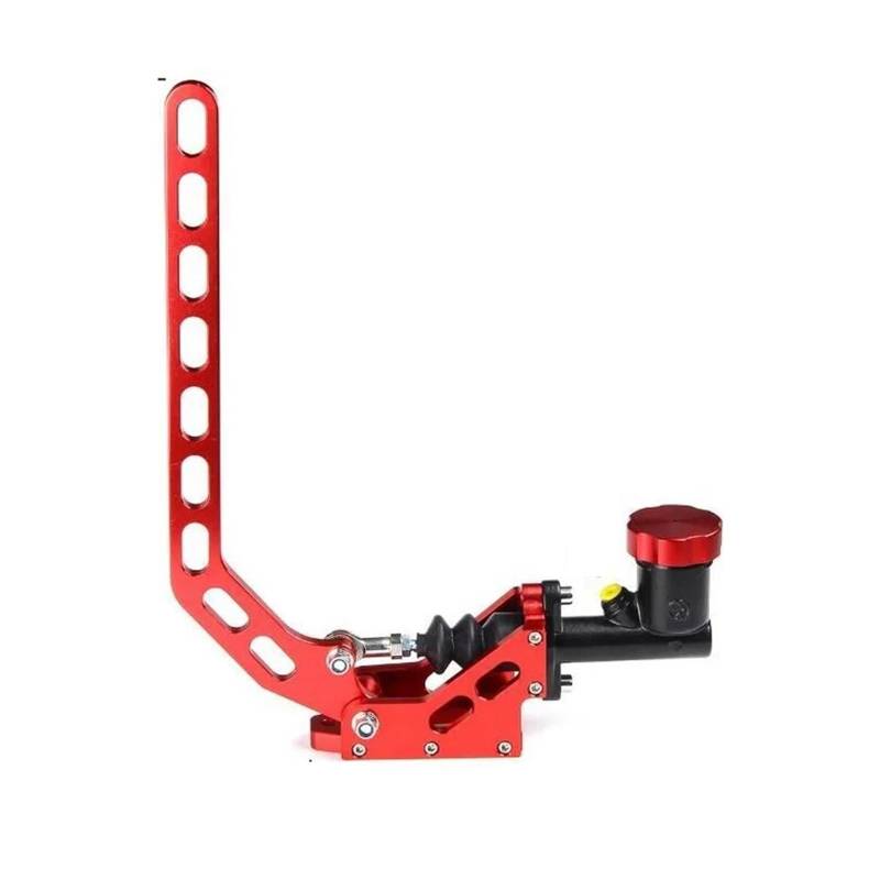Elektrische Handbremse AutomodifikationUniversal-Driftbremse mit langem Griff, gebogene Handbremse Symphony Racing Drift Hydraulische Handbremse Autozubehör(Red) von SLAHAJ