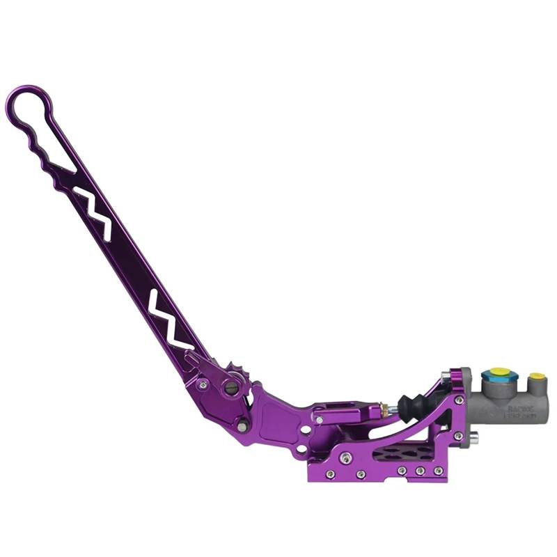 Elektrische Handbremse Universal Auto Hydraulische Handbremse Racing Handbremse Parkplatz Rally Hebel Vertikale/Horizontale Drift Handbremse Autozubehör(PURPLE) von SLAHAJ