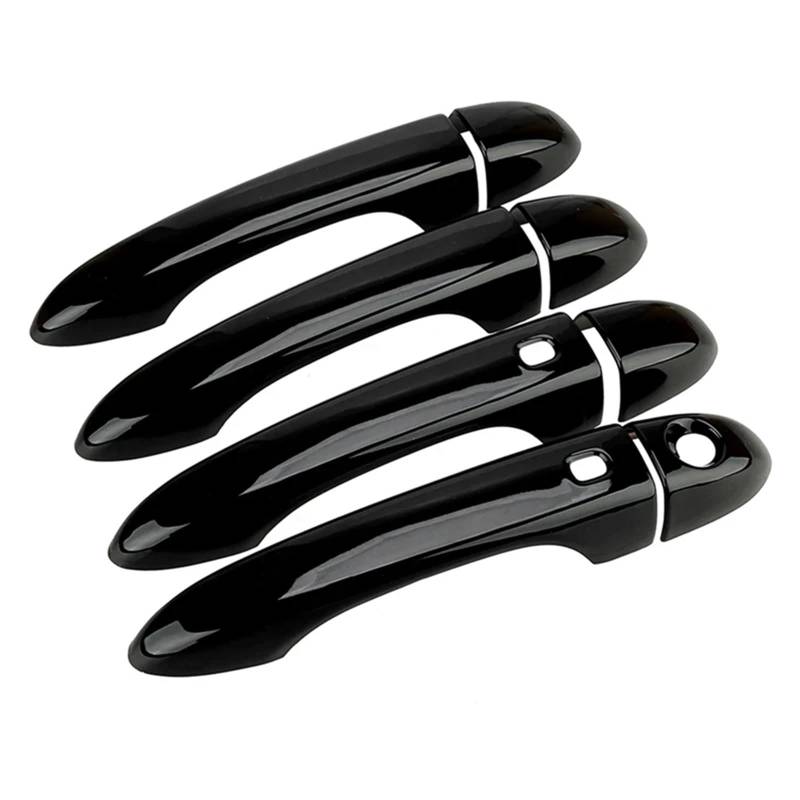 SLKDXL [Replacement] 1 Satz glänzend Schwarze Smart-Türgriffabdeckungsverkleidung, for Maserati, for Ghibli, for Limousine, 2014-2023 von SLKDXL