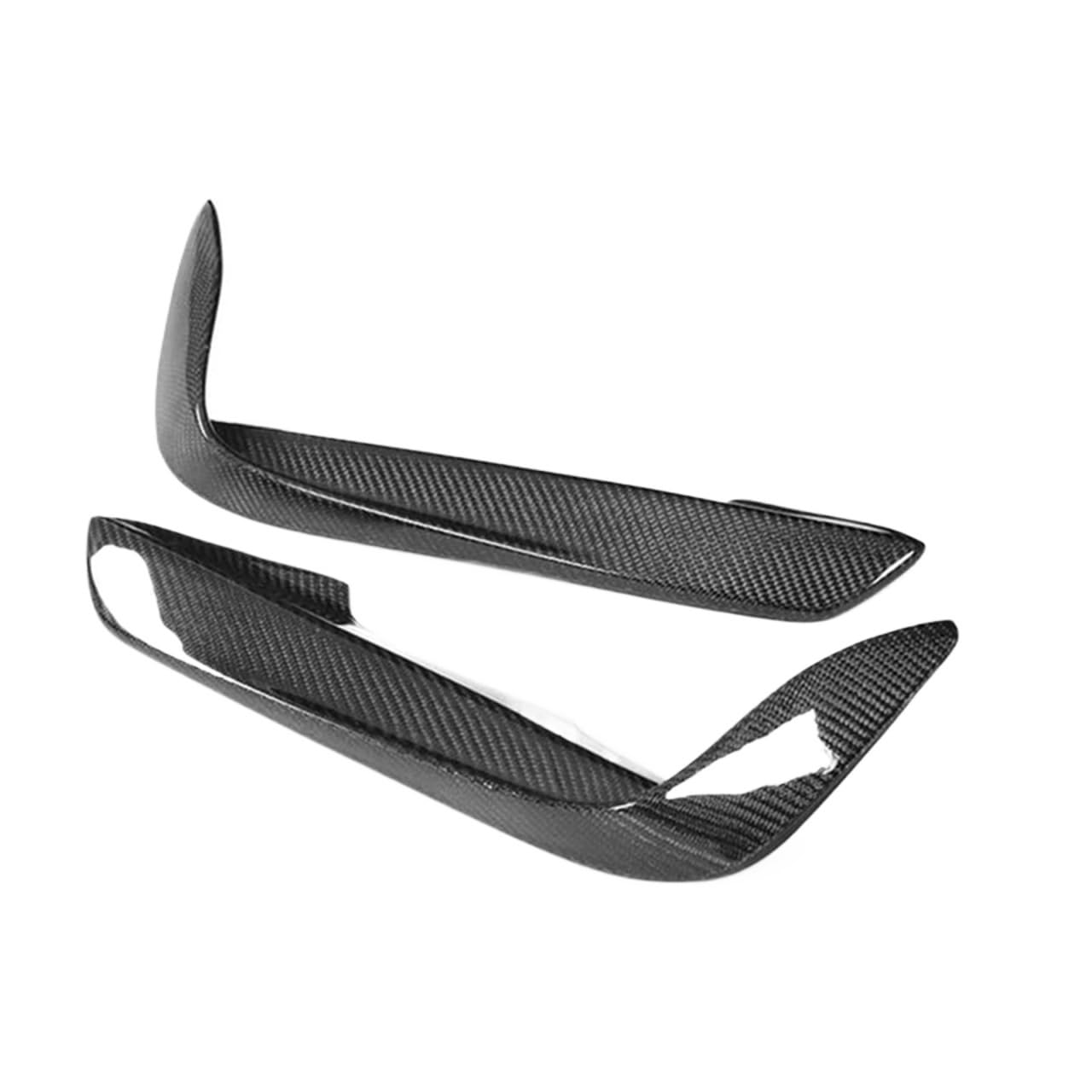 SLKDXL [Replacement] Carbon Fiber Front Bumper Canards Splitter, Nebelscheinwerfer-Abdeckung, for BMW, for 3 Series, F30, F35, 318I, 320I, for M, for Sport, 2012-2018 von SLKDXL