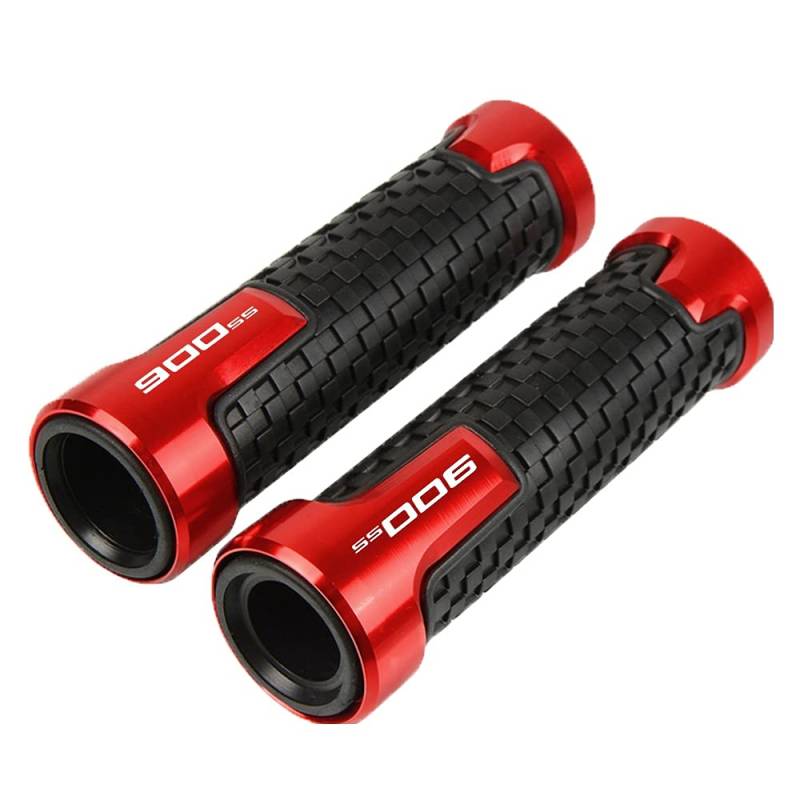 SLMPXSGH 7/8 22mm Motorrad Handgriffe Lenkergriff Für Ducati 900SS 900 SS 1991-2004 2005 2006 (Red) von SLMPXSGH