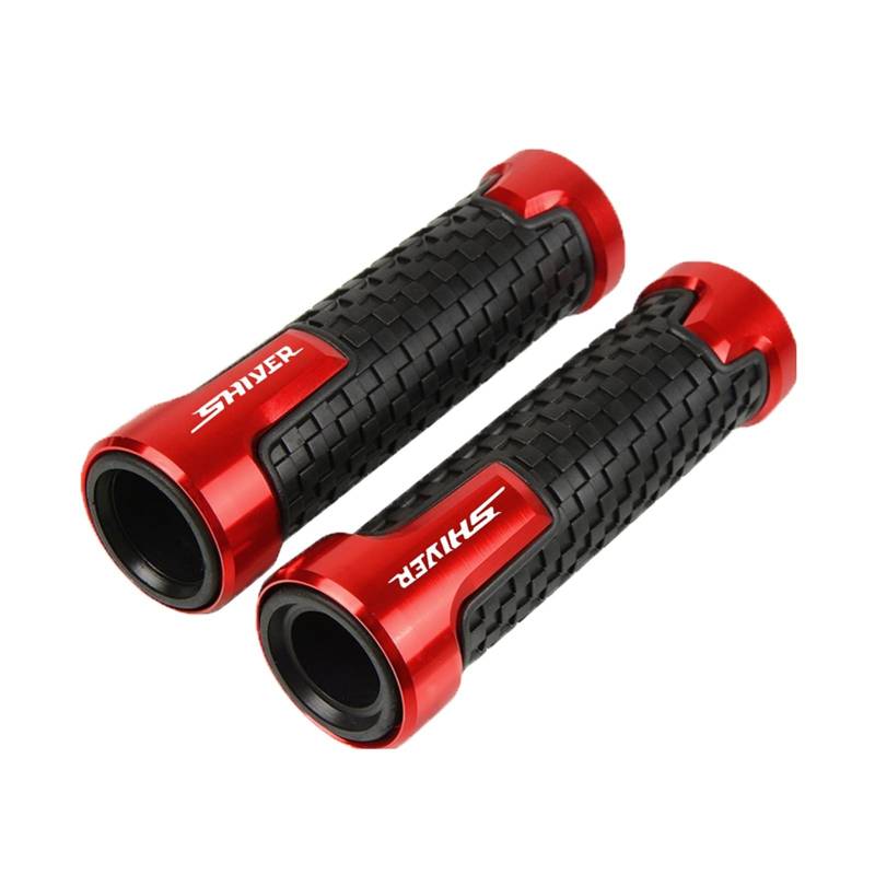 SLMPXSGH Für Aprilia Shiver 750 GT 2007–2014 2015 2016 7/8 22 Mm Motorrad Anti-Rutsch-Gummigriff (Red) von SLMPXSGH