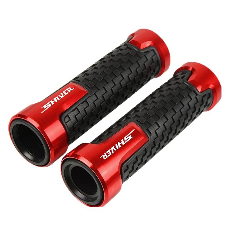 SLMPXSGH Für Aprilia Shiver 750 GT 2007-2014 2015 2016 Motorrad Handgriffe Lenker Griff (Red) von SLMPXSGH
