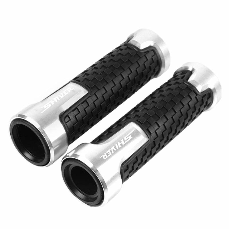 SLMPXSGH Für Aprilia Shiver 750 GT 2007-2014 2015 2016 Motorrad Handgriffe Lenker Griff (Silver) von SLMPXSGH