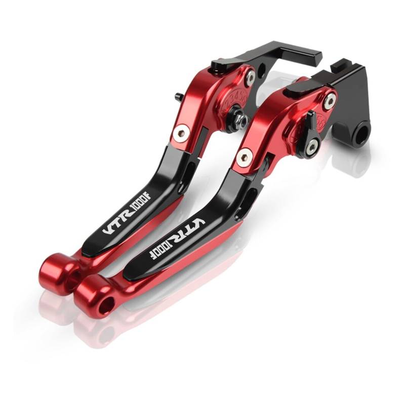 SLMPXSGH Für Honda VTR1000F Firestorm VTR 1000 F VTR1000 F VTR 1000F 1998-2003 2004 2005 Motorrad Einstellbare Faltbare Bremse Kupplung Hebel(Red) von SLMPXSGH