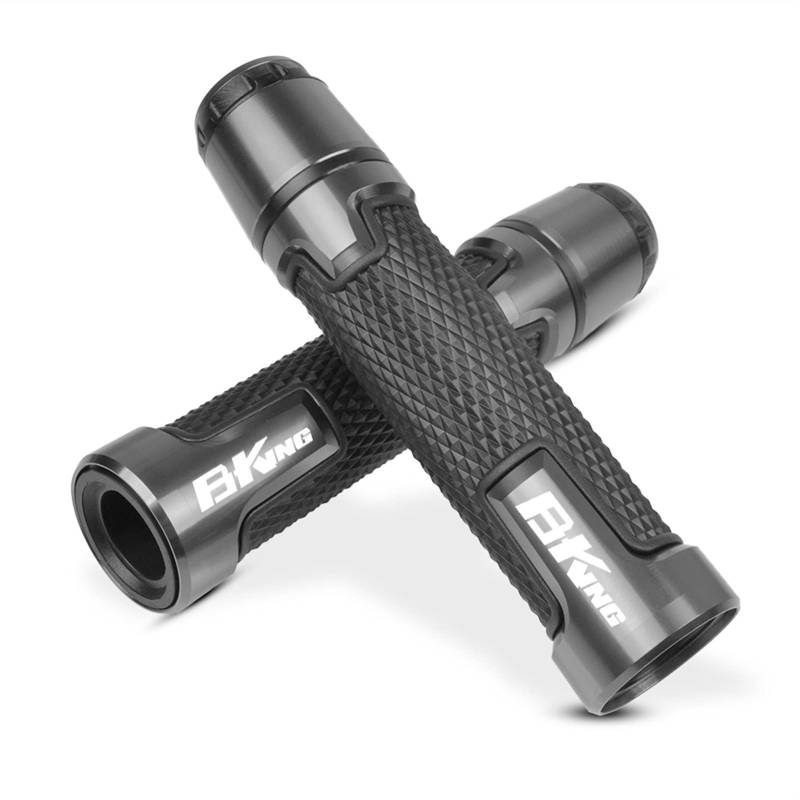SLMPXSGH Für Suzuki B-King GSX1300 2007-2010 2011 2012 7/8'' 22mm Motorrad Anti-Rutsch-Gummigriff-Griffabdeckung (Titanium) von SLMPXSGH