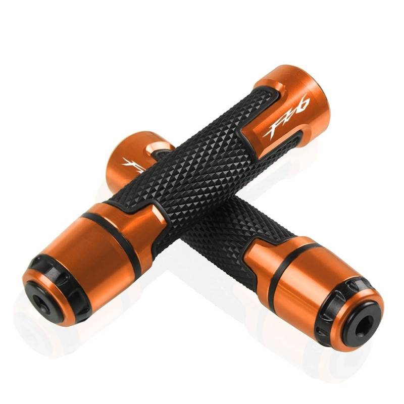 SLMPXSGH Für Yamaha FZ6 Motorrad 22 Mm rutschfeste Gummi-Lenkergriffabdeckung (Orange) von SLMPXSGH