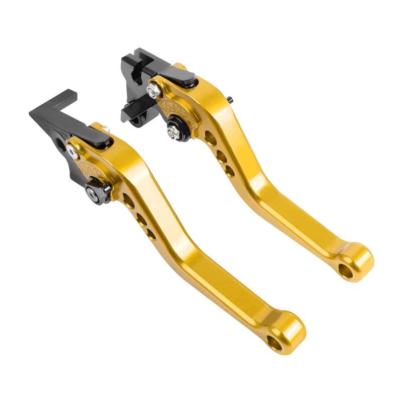 SLMPXSGH Motorrad Kurz Bremse Kupplung Hebel Für Honda MSX 125 MSX125 GROM 2013-2020 2021 2022 2023 Brems Griffe Hebel(Gold) von SLMPXSGH