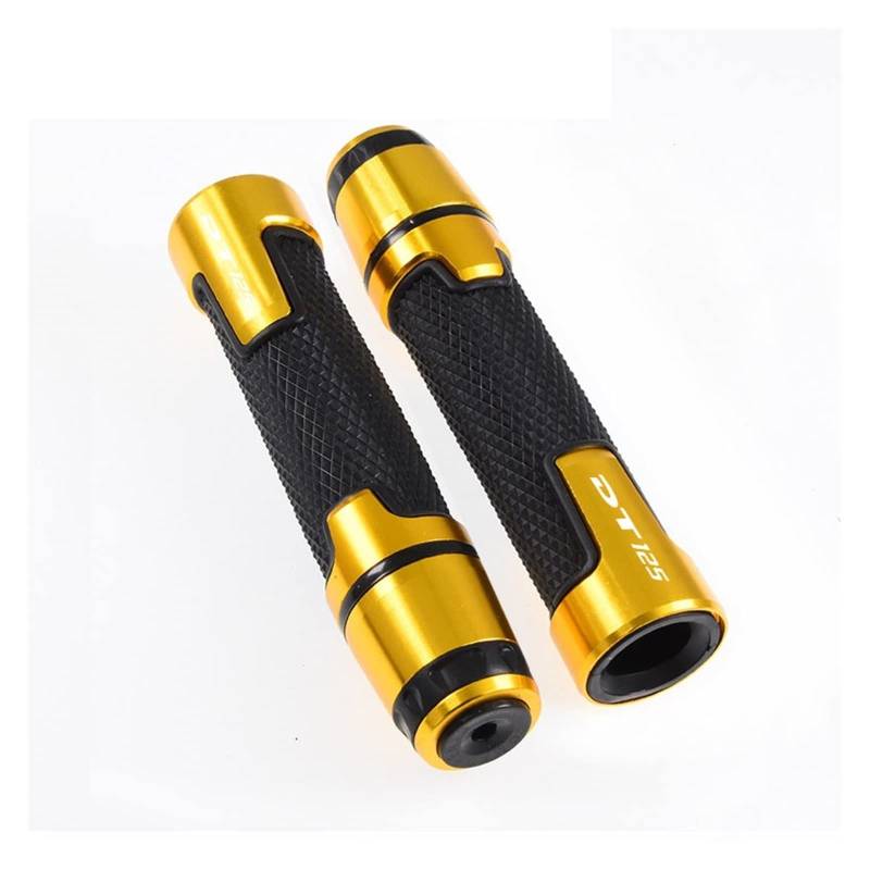 SLMPXSGH Motorradknopf Anti-Rutsch-Griff Endgriff Kompatibel Mit Allen Motorrad-Lenkergriffen Für Yamaha DT125 1987–2005 2004 2003 2002 2000 Jahre (Gold) von SLMPXSGH