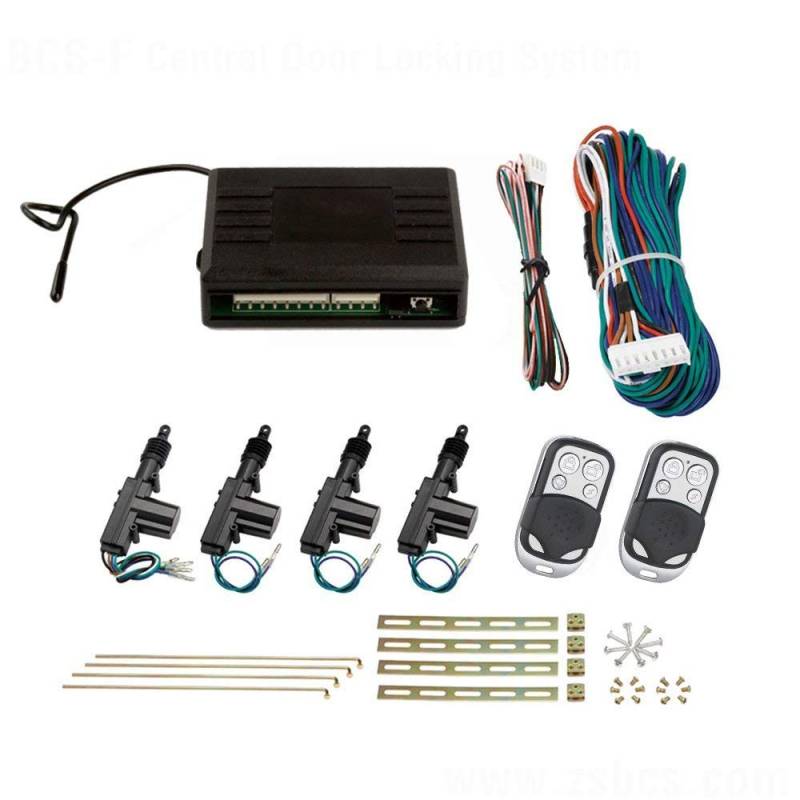 SLPRO Funk Zentralverriegelung 2+4 Türer mit Blinkfunktion, Relais, Linear, Automatik, Schwarz von SLPRO