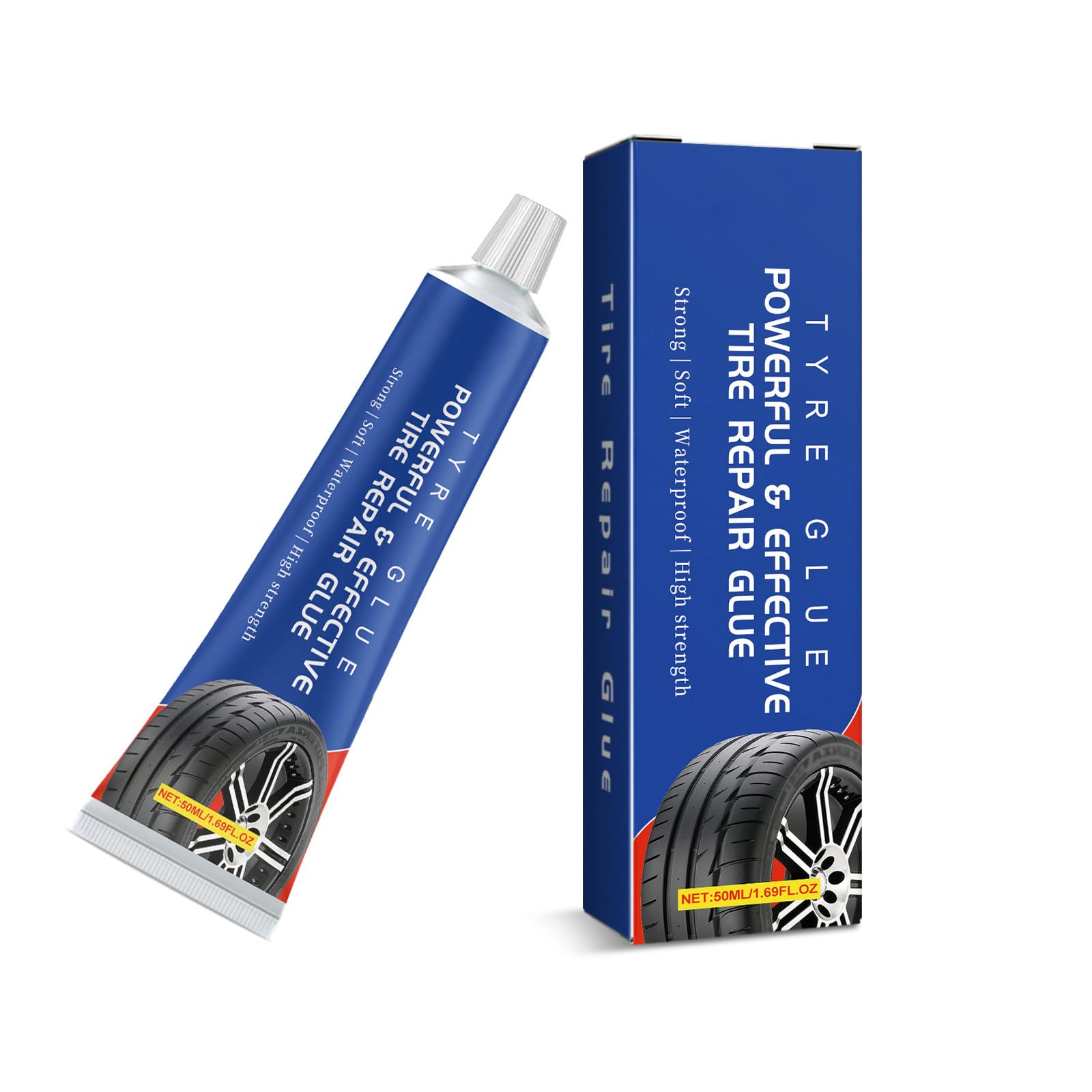 50 ml Reifenkleber, starker Klebstoff und Klebstoffe für schnelle Reparaturen an Auto- und Motorradreifen 50 ml Reifenkleber, starker Klebstoff und Klebstoffe für schnelle Reparaturen an Auto- und Motorradreifen von SLXLYH
