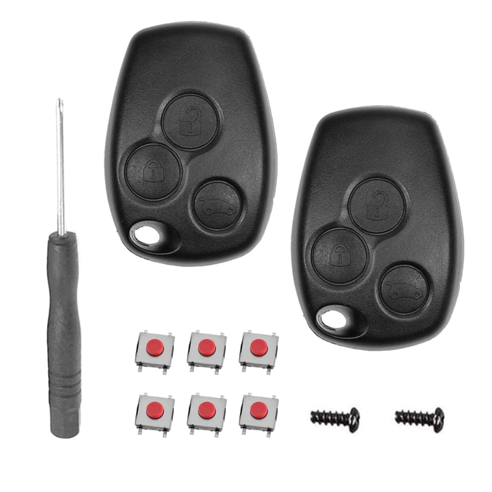 SLshiBo Renault Schlüssel Gehäuse 3 Tasten Autoschlüssel Gehäuse mit 6 Mikrotaster Kompatibel mit Renault Twingo Master Modus Kangoo Clio Trafic Duster Vivaro Espace Schlüssel SLshiBo Renault Schlüssel Gehäuse 3 Tasten Autoschlüssel Gehäuse mit 6 Mikrotaster Kompatibel mit Renault Twingo Master Modus Kangoo Clio Trafic Duster Vivaro Espace Schlüssel von SLshiBo