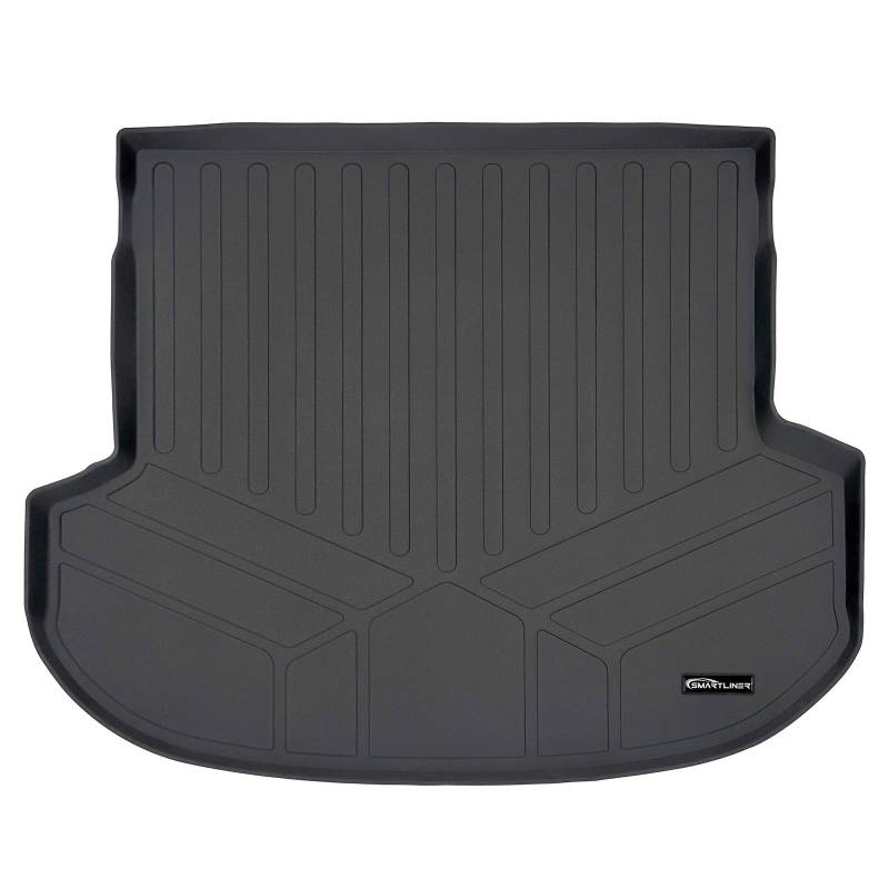 SMARTLINER All Weather Custom Fit Cargo Liner Trunk Floor Mat Black for 2019 Hyundai Santa Fe 5 Passenger Models von SMARTLINER