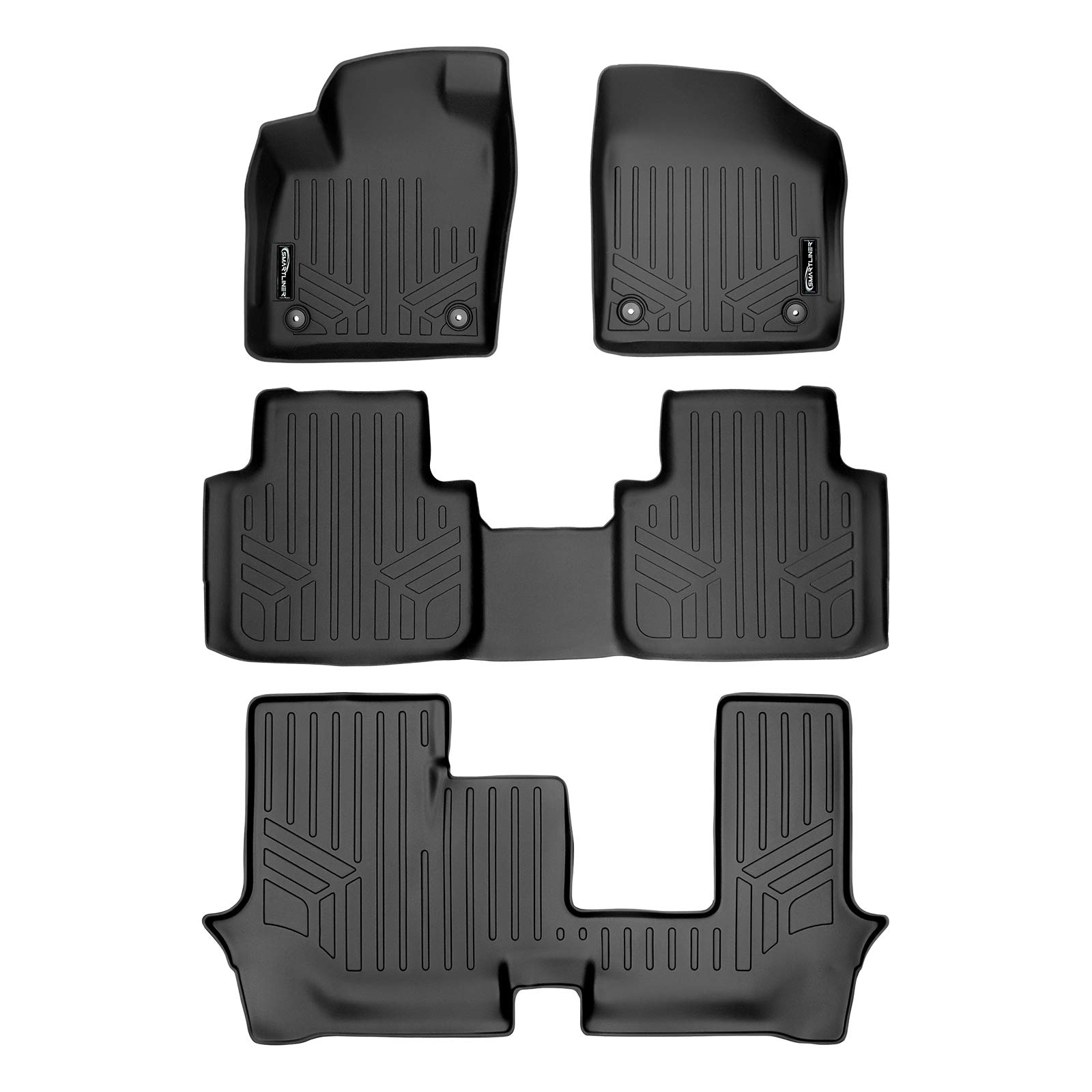 SMARTLINER Allwetter Fußmatten 3-reihig Set schwarz für 2018-19 Volkswagen Atlas mit 2. Reihe Sitzbank SMARTLINER Allwetter Fußmatten 3-reihig Set schwarz für 2018-19 Volkswagen Atlas mit 2. Reihe Sitzbank von SMARTLINER