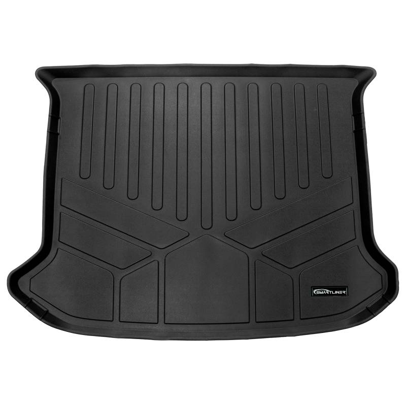 SMARTLINER Allwetterschutz, passgenau, schwarze Kofferraumwanne hinter der 2. Reihe, kompatibel mit Genesis GV60 2023–2024 von SMARTLINER