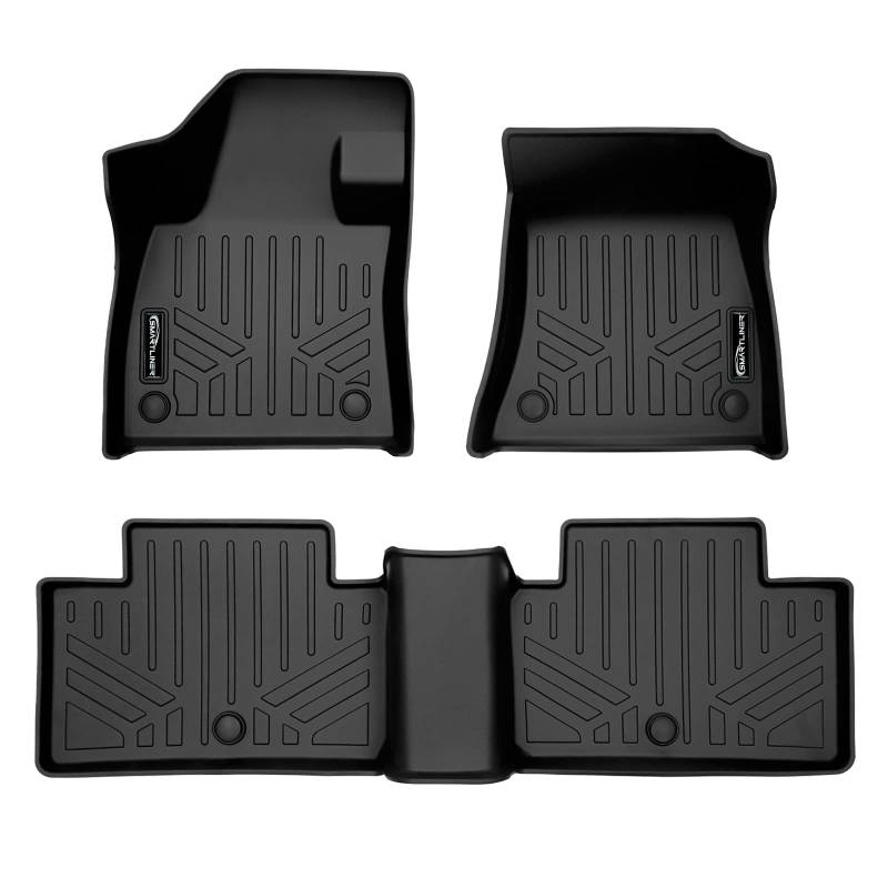 SMARTLINER Custom Fit Allwetter-2-reihig schwarz Fußmatten Liner Set kompatibel mit 2022–2023 Infiniti QX55/2019–2020 Infiniti QX50 von SMARTLINER