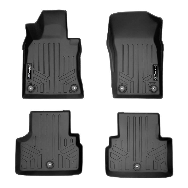 SMARTLINER Custom Fit Fußmatten 2-reihig Liner Set schwarz für 2018-2021 Infiniti Q50 von SMARTLINER