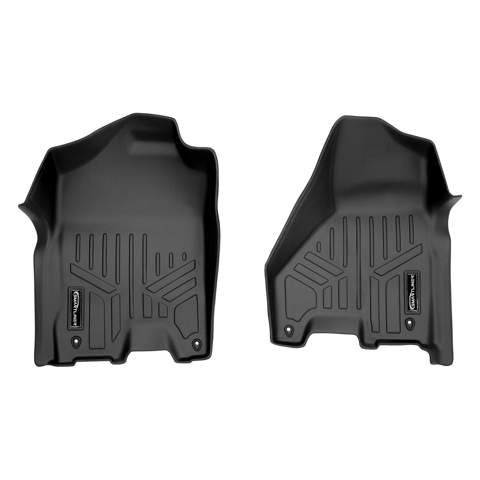SMARTLINER Fußmatten 1. Reihe Liner Set Schwarz Kompatibel mit 2012-2022 RAM 1500 Crew Cab / 2012-2022 RAM 2500/3500 Crew oder Mega Cab mit Dual Fronthaken SMARTLINER Fußmatten 1. Reihe Liner Set Schwarz Kompatibel mit 2012-2022 RAM 1500 Crew Cab / 2012-2022 RAM 2500/3500 Crew oder Mega Cab mit Dual Fronthaken von SMARTLINER
