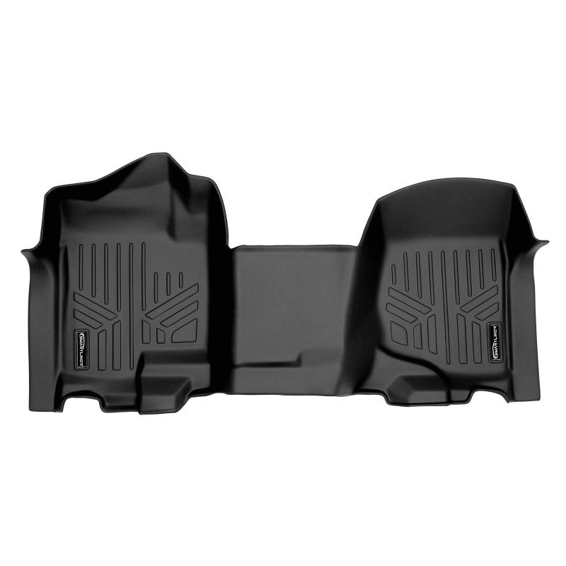 SMARTLINER Fußmatten 1. Reihe Set schwarz für 2007-2013 Silverado/Sierra 1500-2007-14 2500/3500 HD Crew oder Extended Cab von SMARTLINER