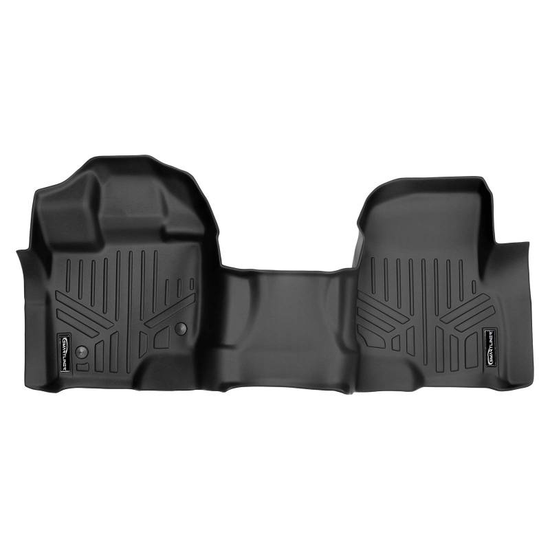 SMARTLINER Gummimatten Auto, Fußmatten 1. Reihe 1 Stück Liner schwarz für 2015-2019 Ford F-150 SuperCab oder SuperCrew Cab mit 1. Reihe Sitzbank von SMARTLINER