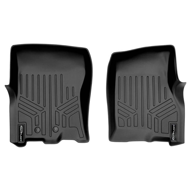 SMARTLINER Gummimatten Fußmatten 1.Reihe Set schwarz für 2011-2017 Ford ExpeditionLincoln Navigator (alle Modelle inkl. EL und L) von SMARTLINER