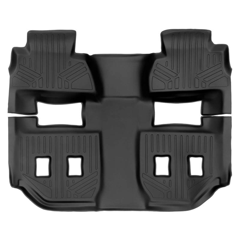 SMARTLINER Passgenaue Fußmatten, 2. und 3. Reihe, schwarz, für Chevrolet Suburban/GMC Yukon XL nur 2. Reihe Schalensitze von SMARTLINER
