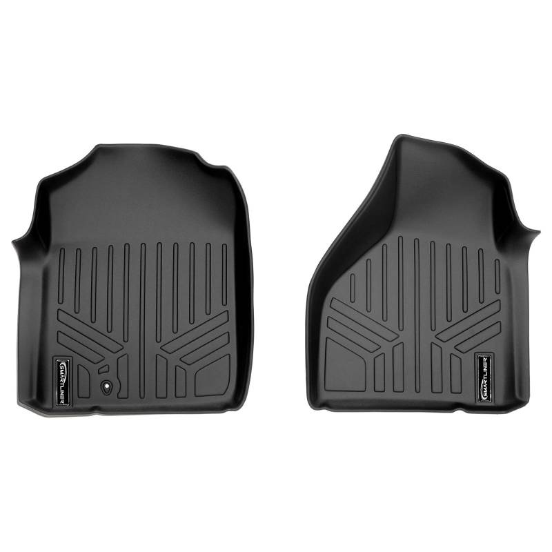 SMARTLINER Passgenaue Fußmatten 1. Reihe Liner Set schwarz für 2002-2008 Dodge Ram 1500/2003-2009 Ram 2500/3500 (alle Modelle) von SMARTLINER