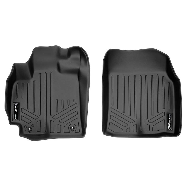 SMARTLINER Passgenaue Fußmatten 1. Reihe Set schwarz für Toyota Corolla 2009-2013 mit Automatikgetriebe von SMARTLINER