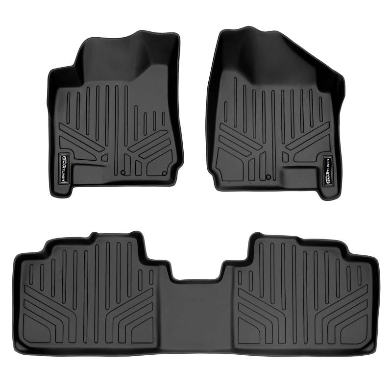 SMARTLINER Passgenaue Fußmatten 2-reihig Set schwarz für 2010-2016 Cadillac SRX - alle Modelle von SMARTLINER